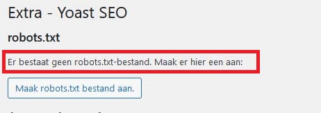 Robot.txt voorbeeld in WordPress