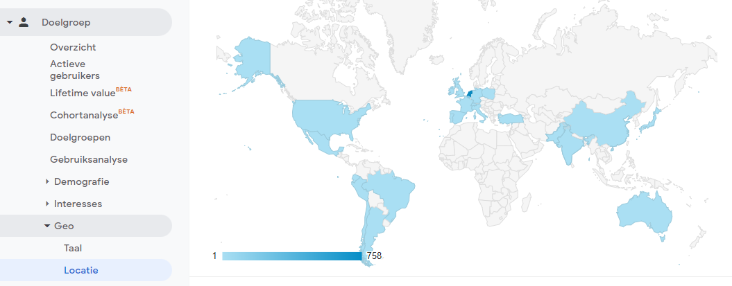 GA geo locatie